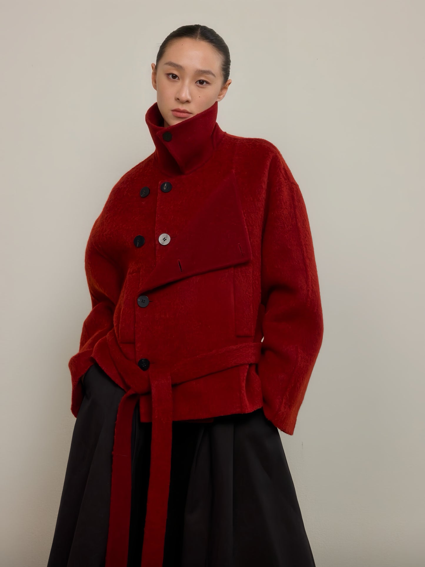 Short Stylish Wool Cardigan