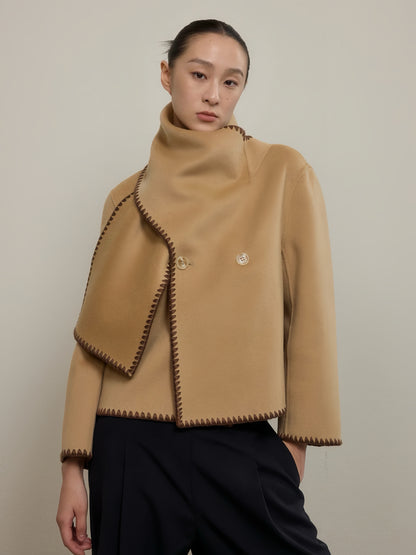 Short Stylish Wool Cardigan